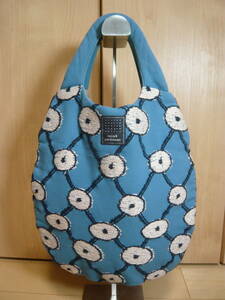 mina perhonen mina perhonen made in Japan tote bag eg bag handbag blue blue group 