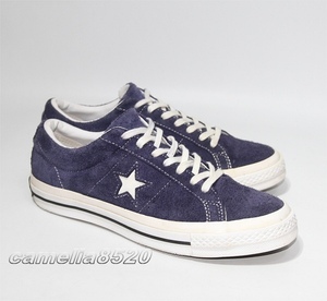 コンバース ワンスター OX ネイビー スエード 26.5cm 中古 美品 converse ONE STAR 162576C