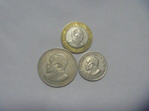 ケニア バイメタル等 古銭 3種 硬貨 アフリカ コイン 外国貨幣 外国銭 セット まとめ売り 同梱割引あり