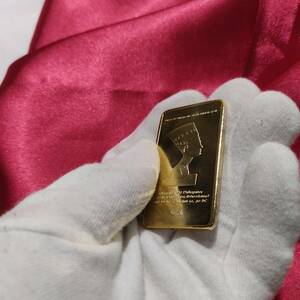 1円スタートGOLD 国内発送 インゴット 31.5g 金 ゴールドバー ゴールド コイン18kGP メッキ レプリカ 整理品5