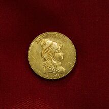 1円スタート 国内発送 金貨 アンティークコイン エリザベスコイン 1796 LIBERTY ゴールド コイン レプリカ 整理品 377_画像2