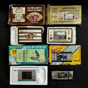 CBM370H ジャンク GAME＆WATCH ゲームウォッチ 携帯型ゲーム ドンキーコングⅡ/アスレチックランド/ポパイ/サーチライト 4点 まとめ