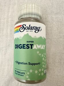 Solaray（ソラレー） Super Digestaway、消化酵素ブレンド、ベジカプセル90粒　ブロメライン　アロエベラ　ベタイン　パパイヤ　ペプシン