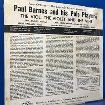 c帯付LP シールド未開封 Paul Barnes and his Polo Players THE VIOL, THE VIOLET AND THE VINE レコード 5点以上落札で送料無料_画像2