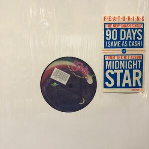 c 12インチ Midnight Star 90 Days (Same As Cash)シュリンク付 LP レコード 5点以上落札で送料無料