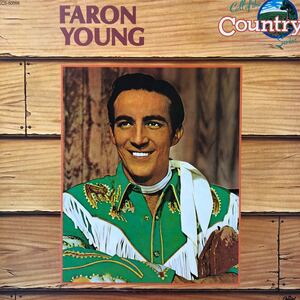 c LP ファロン・ヤング Faron Young 白レーベル プロモ レコード 5点以上落札で送料無料