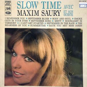 c LP Maxim Saury SLOW TIME レコード 5点以上落札で送料無料