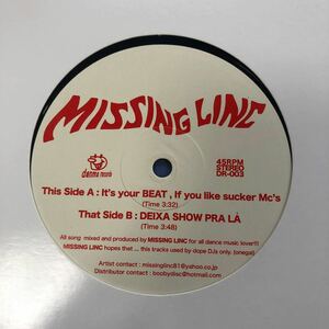 c 12インチ Missing Linc It's Your Beat, If You Like Sucker Mc's Deixa Show Pra La LP レコード 5点以上落札で送料無料