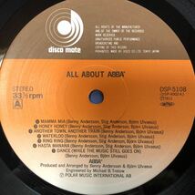 c LP アバ ALL ABOUT ABBA レコード 5点以上落札で送料無料_画像3