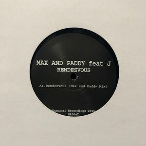 c 12インチ Max And Paddy ,Feat J Rendezvous LP レコード 5点以上落札で送料無料