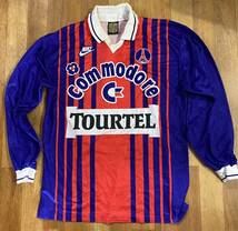 ナイキNIKE 93/94 PSG パリサンジェルマン ホームユニフォーム 英国製 サッカー リーグアン優勝 ビンテージ　1993 長袖 激レア 希少品_画像1