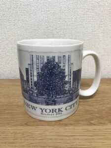 希少★未使用品★STARBUCKS スターバックス★2006年 NY New York ニューヨーク限定販売★陶器 大型 マグカップ★スタバ 