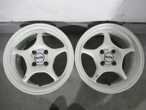 激安即決 ENKEI製 RP-01 純正 15×7JJ 100-4H+45 73Φ 中古アルミホイール 2本 シビック ヴィッツ アクア ヤリス ロードスター Y00030