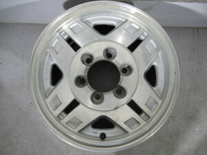 激安即決 希少 TOYOTA ランドクルーザー プラド 78 ワイドボディ純正 15×7JJ 139.7-6H+8 106Φ 中古アルミホイール 1本 Y00035