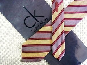 !33367D! condition staple product [ stripe pattern ] Calvin Klein [Calvin Klein] small necktie 