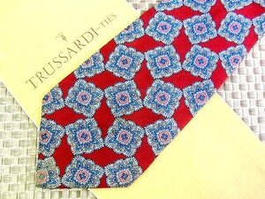 [ ликвидация запасов распродажа ]* распродажа *FK6477* Trussardi [ цветок дизайн рисунок ] галстук *