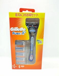 【新品未使用】P&G ジレット フュージョン5+1 本体 替刃６個付