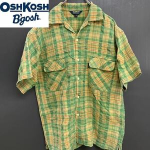 【OshKosh B'Gosh】80's～ ダブルポケットチェック柄半袖シャツ 古着