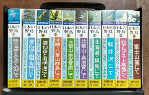 ★中古美品★日本の野鳥　カセットテープ　10間セット　ケース付き