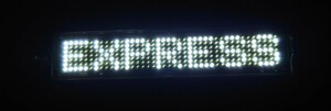 マルチLEDプレート　ホワイト　　デコトラ　旧車　街道レーサー　カスタムカー　　EXPRESS　LEDプレート