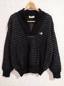 BLACK＆WHITE　ブラック＆ホワイト　BLACK＆WHITE SPORTS　ブラック＆ホワイトスポーツ　トップス　ニット　長袖　ナイロン