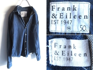 FRANK&EILEEN フランクアンドアイリーン BARRY 50S ストーンウォッシュ デニムシャツ XS インディゴ ドゥーズィエムクラス取扱ブランド