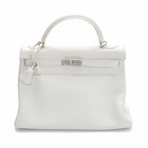 HERMES エルメス ケリー 32 シルバー金具　I刻印 ハンドバッグ トリヨン ホワイト - 2300607_画像1