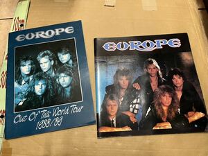 EUROPE ヨーロッパ 1988/89 ツアーパンフレット　OUT OF THIS　WORLD TOUR　UDO 1986年　2枚セット