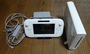 ★中古 NINTENDO WiiU プレミアムセット 32GB ホワイト♪動作確認済♪箱無し、付属品あり★