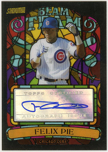 CUBS-ハンファ韓国KBO△FELIX PIE/2008 TOPPS STADIUM CLUB BEAM TEAMサイン!