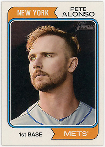 METS一塁▲PETE ALONSO/2023 TOPPS HERITAGE NAME POSITION SWAPヴァリエーション版SP 380!