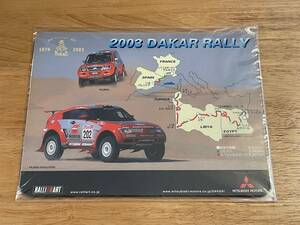 三菱 MITSUBISHI パジェロ PAJERO ラリーアート RALLIART ダカールラリー Dakar Rally 2003 マウスパッド mouse pad