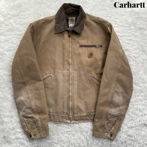 【雰囲気抜群】Carhartt カーハート デトロイト ジャケット J97 SDL S USA 古着