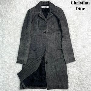 [ beautiful goods ]Christian Dior Christian Dior coat Toro ta- gray series high class masterpiece 07AW