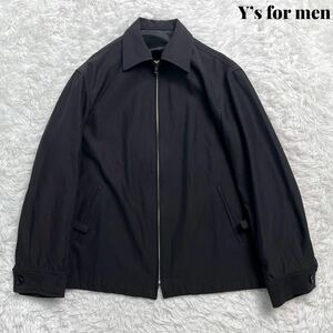 【美品】Y's for men ワイズ フォー メン ジップ ブルゾン ジャケット ブラック M アーカイブ ブラック Yohji Yamamoto ヨウジヤマモト