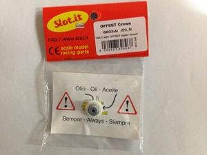 Slot.it 1/32 slot car parts GO23-Al in line for Crown gear 