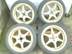 　 ★ 16×7JJ ＋38 pcd100 軽量　ツライチ・ 195/45R16 ZEETEX 2023年 9部山　★ 4本セット