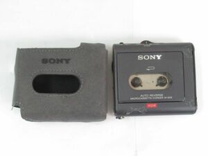 AA 14-3 SONY ソニー マイクロカセットレコーダー MICROCASSETTE-CORDER M-909 ケース付 ジャンク