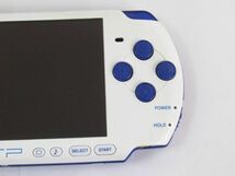AB 3-4 SONY ソニー PSP-3000 本体のみ プレイステーションポータブル ホワイト／ブルー バッテリー付 動作確認済_画像4