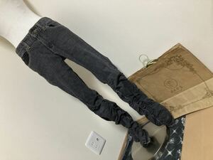 アクシーズファム☆裾ギャザーゴム入りデニムパンツ☆used 