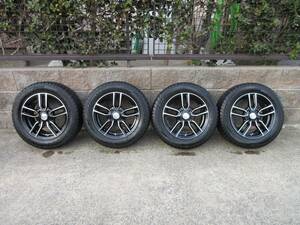 14インチアルミホイール4本セット(ガリ傷なし) ピレリスタッドレス165/70R14付き　VW UP!アップ他