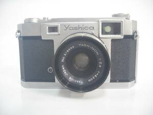 カ/yashica/ヤシカ/35-F/フィルムカメラ/シルバー/35mm仕様/YASHINON/絞り1:2.8/f=4.5cm/固定式レンズ/外観 光学ダメージ有★カ-2653★