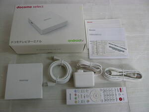 1円～/湘/docomo/ドコモテレビターミナルセット/Select/TT01/androidtv/映像機器/ホワイト/家電/通電のみ確認/汚れ有★祭2.9-036★