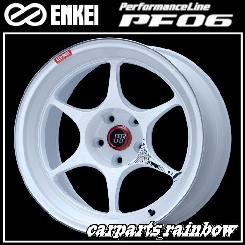 ★ENKEI/エンケイ PerformanceLine PF06 17&#215;7.5J 5/114.3 +38★Machining White/ホワイト★新品 1本価格★