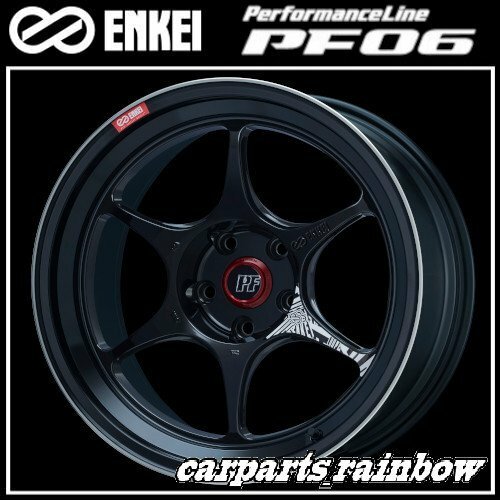 ★送料無料★ENKEI/エンケイ PerformanceLine PF06 16&#215;7.0J/7J 4/100 +35★Machining Black/ブラック★新品 2本価格★