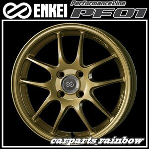 ★送料無料★ENKEI/エンケイ PerformanceLine PF01 18×8.0J/8J 5/114.3 +45★Gold/ゴールド★新品 2本価格★