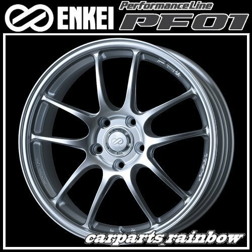 ★ENKEI/エンケイ PerformanceLine PF01 15&#215;7.0J/7J 4/100 +35★SparkleSilver/スパークシルバー★新品 4本価格★