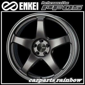 ★送料無料★ENKEI/エンケイ PerformanceLine PF05 18×7.5J 5/114.3 +48★Dark Silver/ダークシルバー★新品 4本価格★