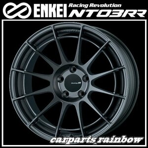 ★送料無料★ENKEI/エンケイ NT03RR 18×8.0J/8J 5/100 +45 ★MatteDarkGunmetalic/マットダークガンメタ★新品 4本価格★