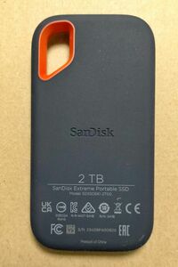 SanDisk Extreme 2TB 外付け SSD USB3.2Gen2 読出最大1050MB/秒 防滴防塵